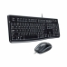 Клавиатура и оптична мишка Logitech Desktop MK120 1000 dpi USB