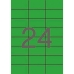 Štítky do Tiskárny Apli    Zelená 70 x 37 mm