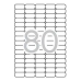 Címkék Nyomtatóhoz Apli 10199 Fehér 25 Ágynemű 35,6 x 16,9 mm