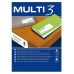 Etiquetas para Impresora MULTI 3 64 x 33,9 mm Blanco Redondeado 100 Hojas (24 Unidades)