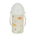 Bottle with Lid and Straw Safta Dinos Cream PVC 500 ml