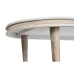 Jedálenský stôl DKD Home Decor Biela Zlatá Mosadz Mangové drevo 180 x 90 x 76 cm