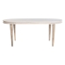 Jedálenský stôl DKD Home Decor Biela Zlatá Mosadz Mangové drevo 180 x 90 x 76 cm
