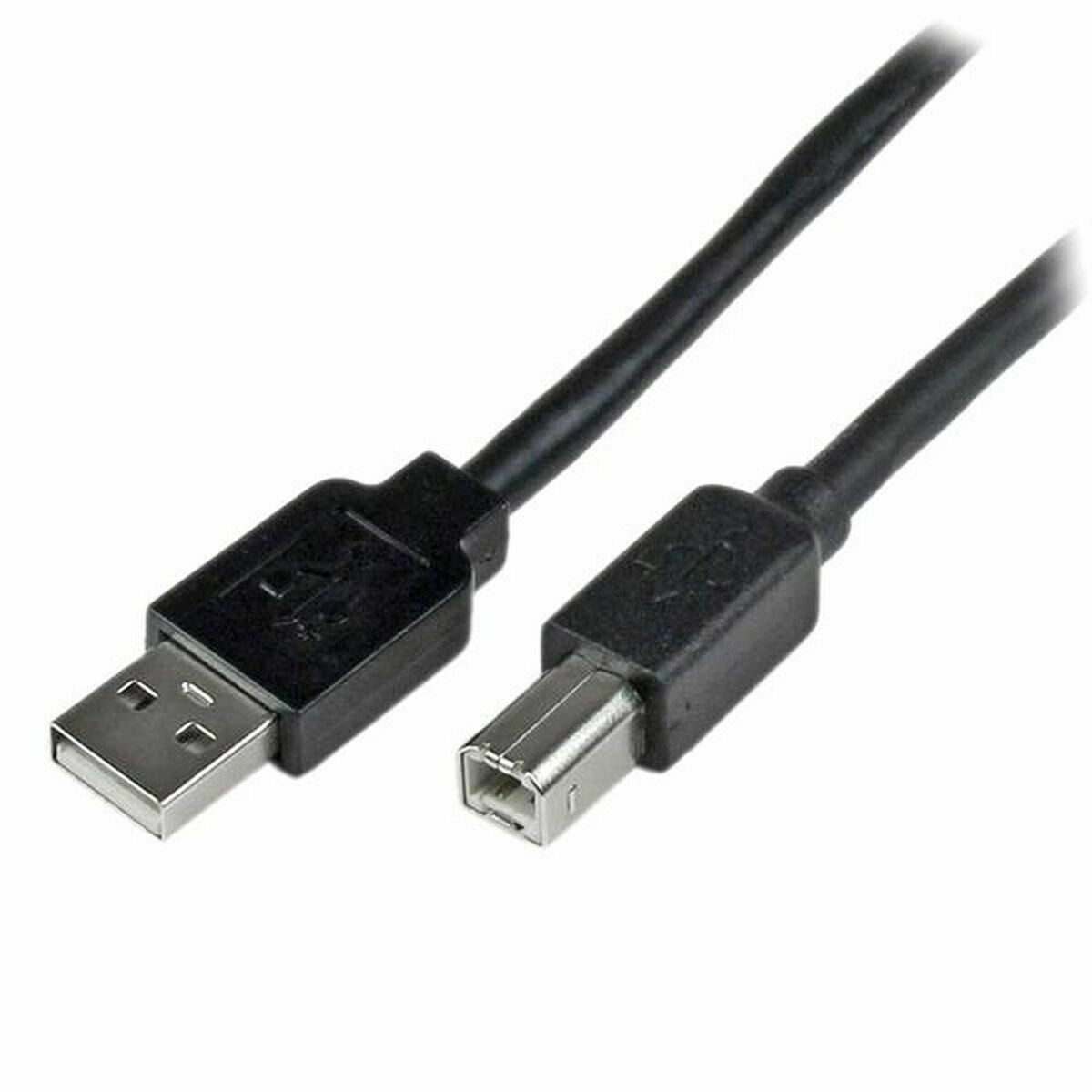 USB A til USB B-kabel Startech USB2HAB65AC Sort
