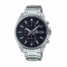 Horloge Heren Casio EFV-610D-1AVUEF Zwart Zilverkleurig