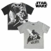 T-Shirt met Korte Mouwen voor kinderen Star Wars 72677 Zwart