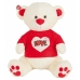 Urso de Peluche Love Purpurina T-shirt Bege 90 cm