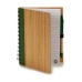 Spiral Notebook with Pen 14 x 18 cm Bamboo (12 Units)