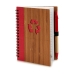Spiral Notebook with Pen Bamboo 1 x 16 x 12 cm (12 Units)