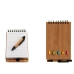 Mini-Ringheft mit Kugelschreiber Bambus Braun 1 x 14,5 x 9 cm (24 Stück)