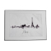 Maal Linn Must Valge Puitlaastplaat (81,5 x 3 x 121 cm) (3 Ühikut)