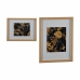 Maľba Zlatá List rastliny drevotriesková doska 43 x 32,5 x 3 cm (6 kusov)