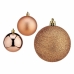 Set of Christmas balls Copper Plastic Ø 7 cm (12 Units)