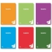 Notebook Pacsa 3,5 mm Csíkok Többszínű A4 48 Ágynemű (6 Darabok)