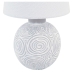 Bordlampe Versa Hvit Keramikk 18 x 30 x 18 cm
