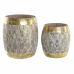 Set of 2 small tables DKD Home Decor Golden 38 x 38 x 42 cm
