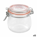 Krukke La Mediterránea Hermetisk Glass 500 ml (12 enheter)