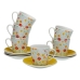 Piece Coffee Cup Set Versa Flandes 6 Units Porcelain