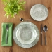 Zestaw Obiadowy Versa Palma 18 Części Kolor Zielony Porcelana