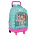 Školní taška na kolečkách Rainbow High Paradise Tyrkysová 33 X 45 X 22 cm