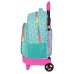 Skolerygsæk med Hjul Rainbow High Paradise Turkisblå 33 X 45 X 22 cm