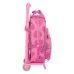 Училищна чанта с колелца Minnie Mouse Loving Розов 20 x 28 x 8 cm