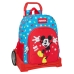 Školská taška na kolieskach Mickey Mouse Clubhouse Fantastic Modrá Červená 33 x 42 x 14 cm