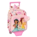 School Rucksack with Wheels Disney Princess Summer adventures Pink 22 x 27 x 10 cm