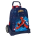 Mokyklinė kuprinė su ratukais Spider-Man Neon Tamsiai mėlyna 33 x 42 x 14 cm