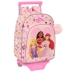Σχολική Τσάντα με Ρόδες Disney Princess Summer adventures Ροζ 26 x 34 x 11 cm