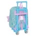 School Rucksack with Wheels Frozen Hello spring Blue 22 x 27 x 10 cm