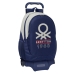Σχολική Τσάντα με Ρόδες Benetton Varsity Γκρι Ναυτικό Μπλε 32 x 44 x 16 cm
