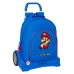 Školski Ruksak s Kotačima Super Mario Play Plava Crvena 32 x 42 x 15 cm