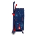 Šolski nahrbtnik s kolesi Spider-Man Neon Mornarsko modra 22 x 27 x 10 cm
