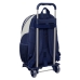 Školská taška na kolieskach Benetton Varsity Sivá Námornícka modrá 32 x 44 x 16 cm
