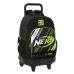 Училищна чанта с колелца Nerf Get ready Черен 33 X 45 X 22 cm