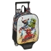 School Rucksack with Wheels The Avengers Forever Multicolour 22 x 27 x 10 cm