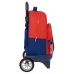Школьный рюкзак с колесиками Atlético Madrid Синий Красный 33 X 45 X 22 cm