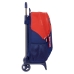 Школьный рюкзак с колесиками Atlético Madrid Синий Красный 32 x 44 x 16 cm