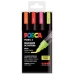 Набор маркеров POSCA PC-5M Fluor Разноцветный