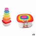 Set of lunch boxes Privilege Multicolour Stackable Squared 7 Pieces (12 Units)