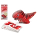 3D Puslespil Dino 18 x 8 cm Rød