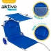 Sun-lounger Aktive Blue Awning Folding cart 62 x 62 x 117 cm (2 Units)