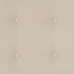 Headboard 105 x 8 x 125 cm Synthetic Fabric Cream