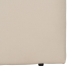 Testiera del Letto 105 x 8 x 125 cm Tessuto Sintetico Crema