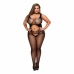 Crotchless Suspender Bodystocking Queen Size Baci Lingerie 00384