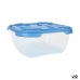 Set of lunch boxes Tontarelli Nuvola 1 L Blue Squared 3 Pieces (12 Units)