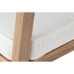 Poltrona DKD Home Decor Bianco Marrone Beige Naturale Poliestere 60 x 84 x 85 cm