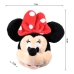 Klíčenka s plyšovým zvířátkem Minnie Mouse Červený