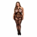 Crotchless Suspender Bodystocking Queen Size Baci Lingerie 00322